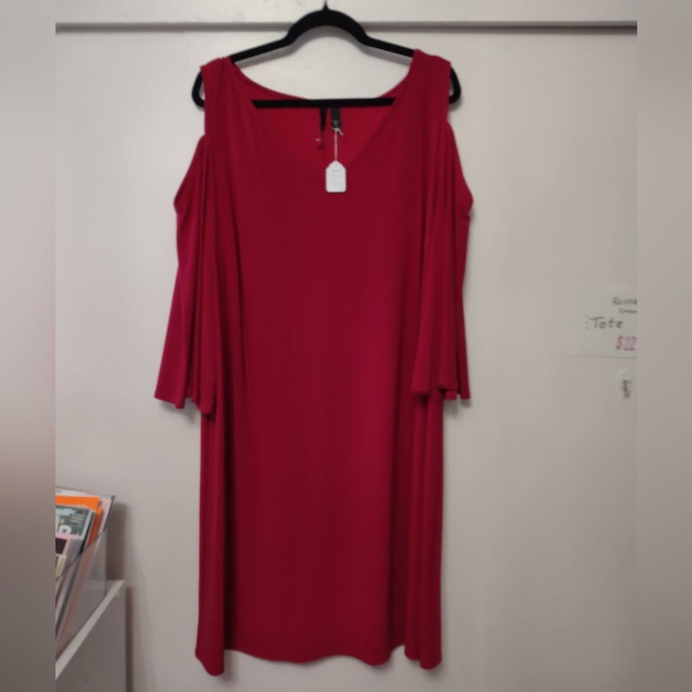 Magenta Cold Shoulder Dress Chiasso 3X